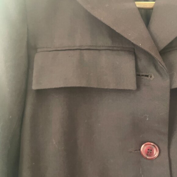 Hannah Extra Long Coat in Size 2. Burgundy, fully lined, lightweight - Picture 5 of 12